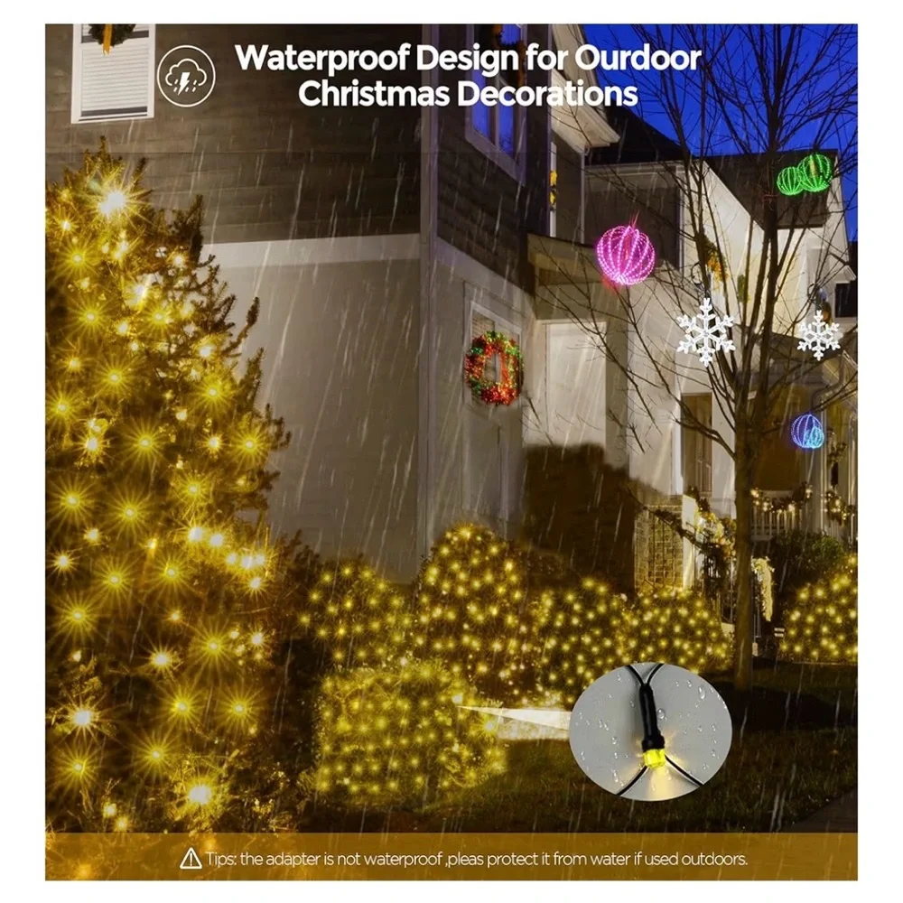 Outdoor LED Net String Lights (A214, A215)